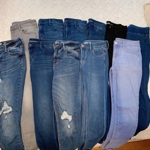 11 PAIRS OF JEANS